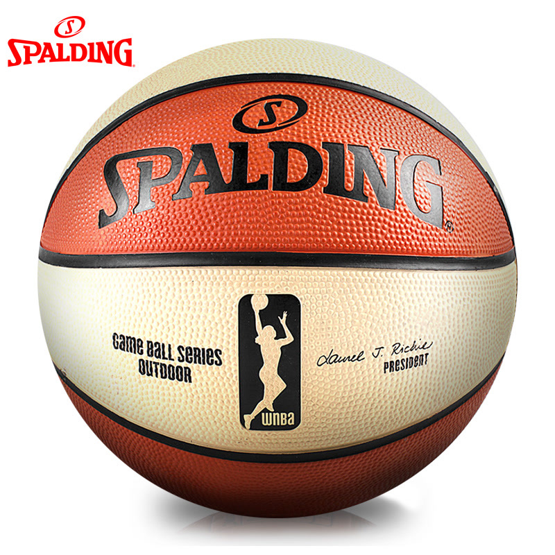 SPALDING斯伯丁WNBA比赛用球复刻版橡胶篮球83-045Y