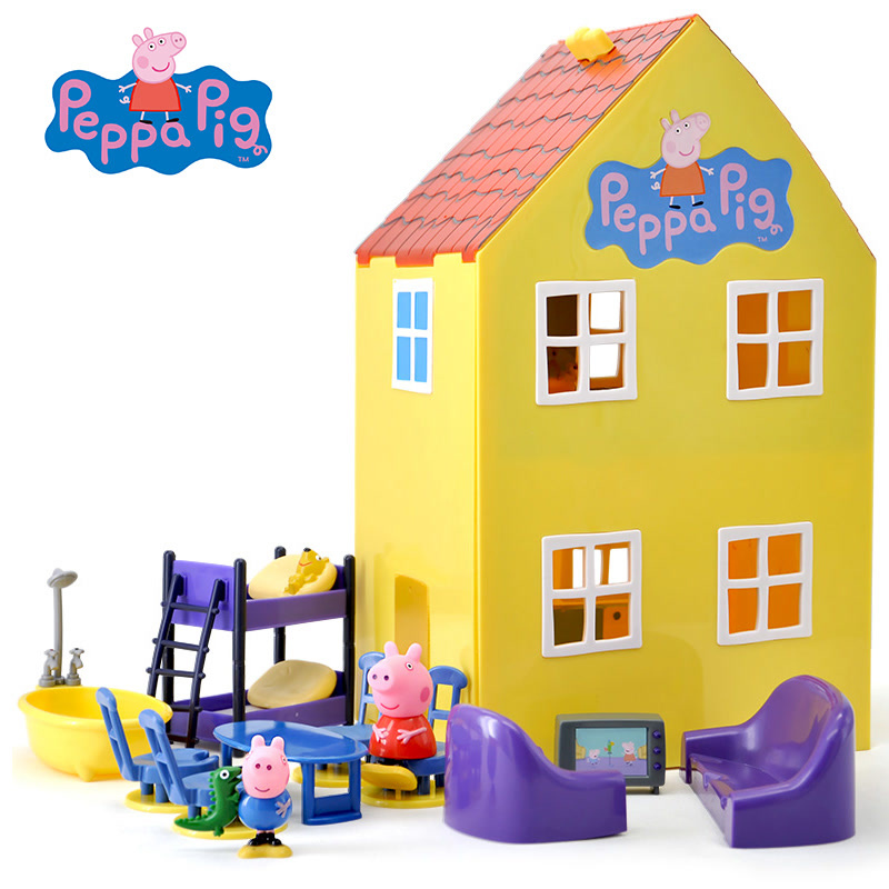 小猪佩奇Peppa Pig粉红猪小妹佩佩猪男女孩礼物过家家儿童玩具屋
