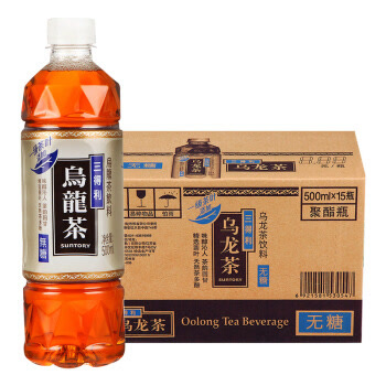 三得利（Suntory） 无糖乌龙茶饮料  500ml*15瓶整箱装