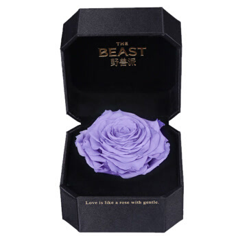 野兽派（THE BEAST）紫雨 巨型永生花玫瑰礼盒 保鲜花盒圣诞礼物 情人节生日礼物创意礼品 送女生