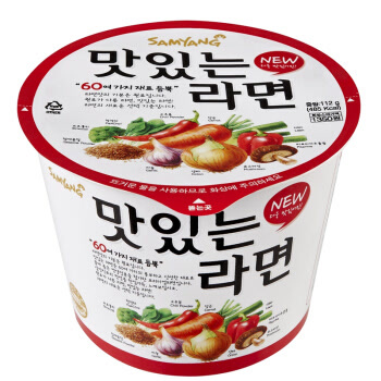 【京东超市】韩国进口 三养（SAMYANG）方便面拉面 香辣蔬菜碗面 泡面 112g