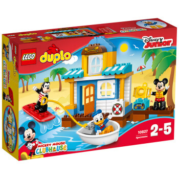 乐高 玩具 得宝 DUPLO 2岁-5岁 米奇和朋友们的海滩别墅 10827 积木LEGO