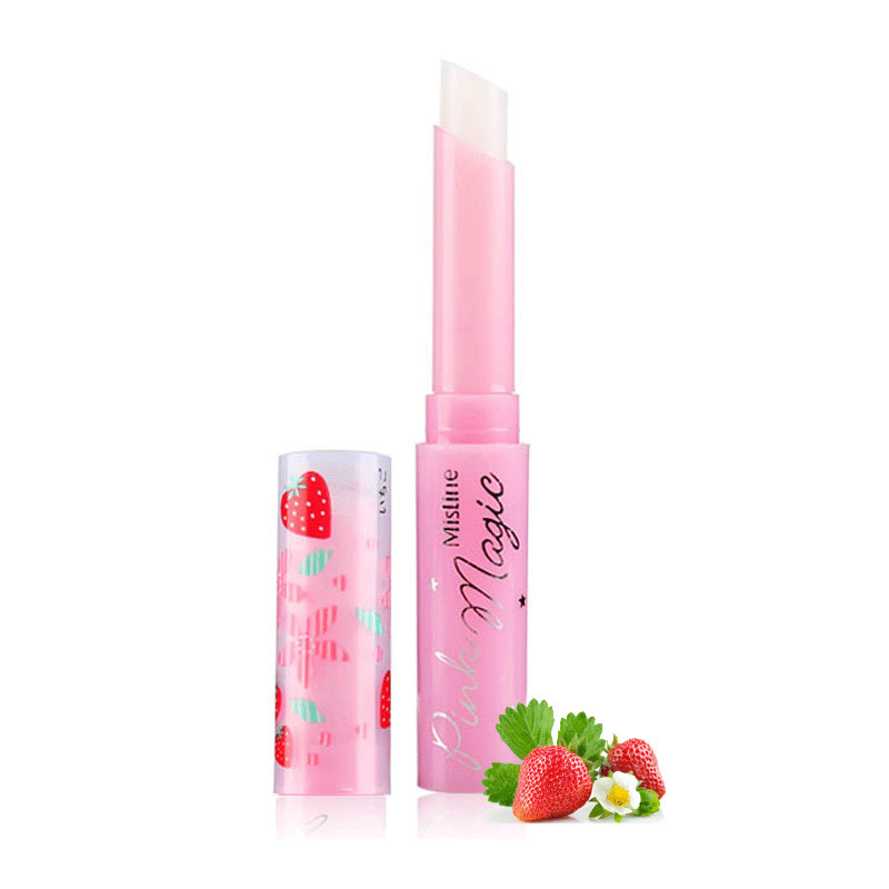 【低价好货】泰国Mistine 小草莓变色滋润唇膏 变色口红