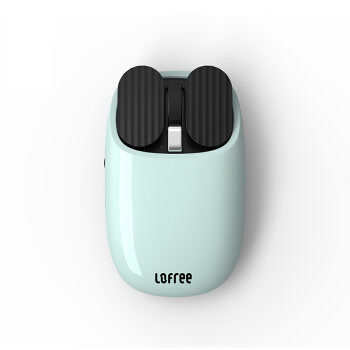 京东京造x洛斐LOFREE 薯片蓝牙鼠标 无线2.4G笔记本台式电脑家用办公鼠标 蓝色