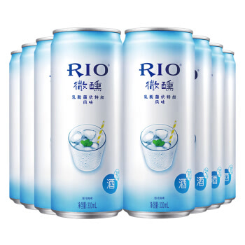 锐澳（RIO）洋酒 预调 鸡尾酒 果酒 微醺系列 3度 乳酸菌味 330ml*8罐