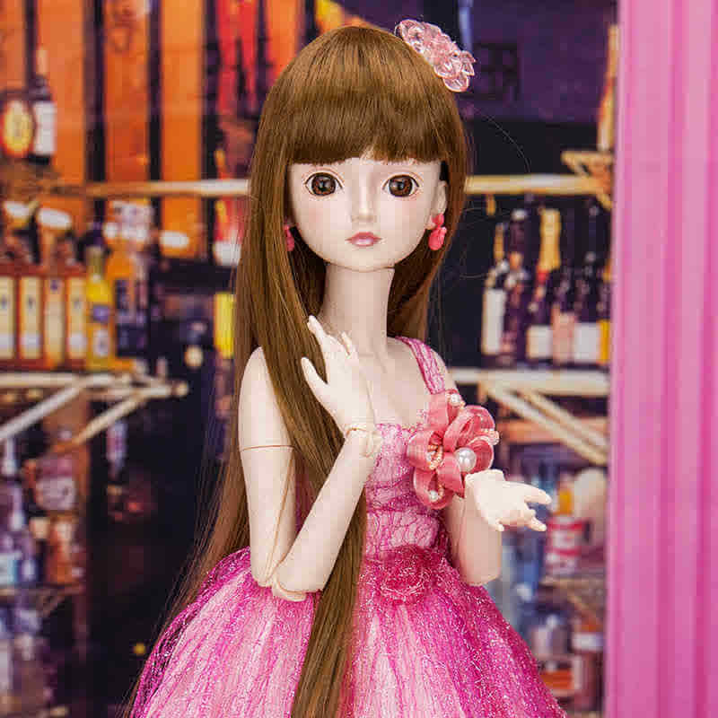 正品精灵梦叶罗丽娃娃公主系列花曼丽60cm能化妆改装人偶女孩玩具
