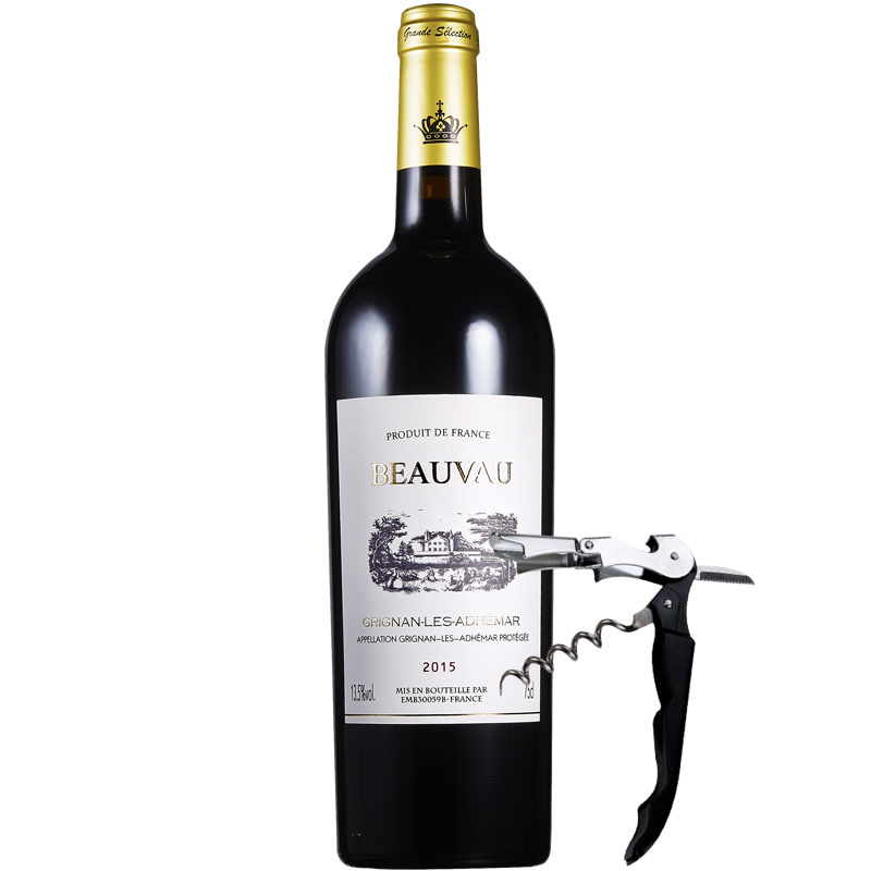 法国博维红酒原瓶原装进口稀有13.5度AOP级干红葡萄酒单支