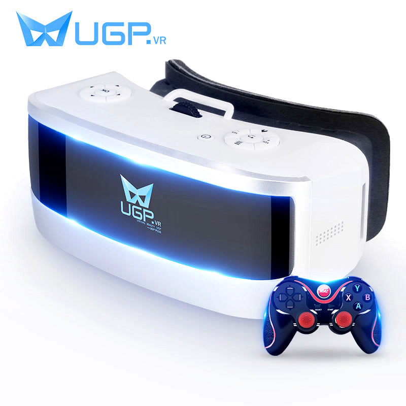 【送游戏手柄】UGP H1一体机VR 智能3D眼镜 头戴式游戏头盔